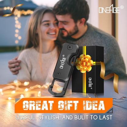 Keychain EDC Pocket Tool | Compact Folding Utility Knife | Stainless Steel Everyday Carry Tool | Outdoor Camping Gadget | Small Pocket Cutter - PuriLite