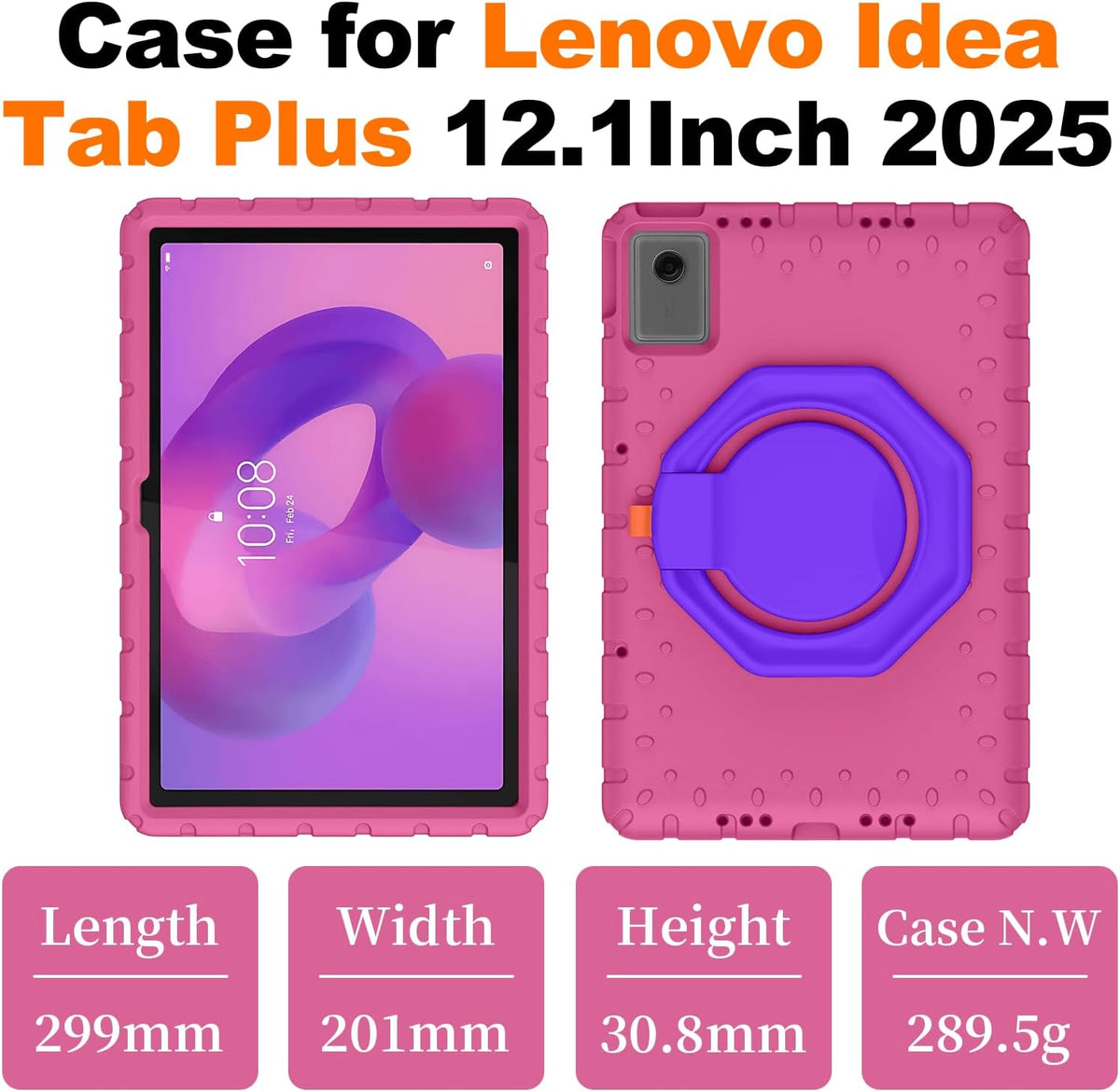 Heavy Duty Case for Lenovo Idea Tab Plus/Tab K12 TB361FU/TB361ZU 12.1 inch