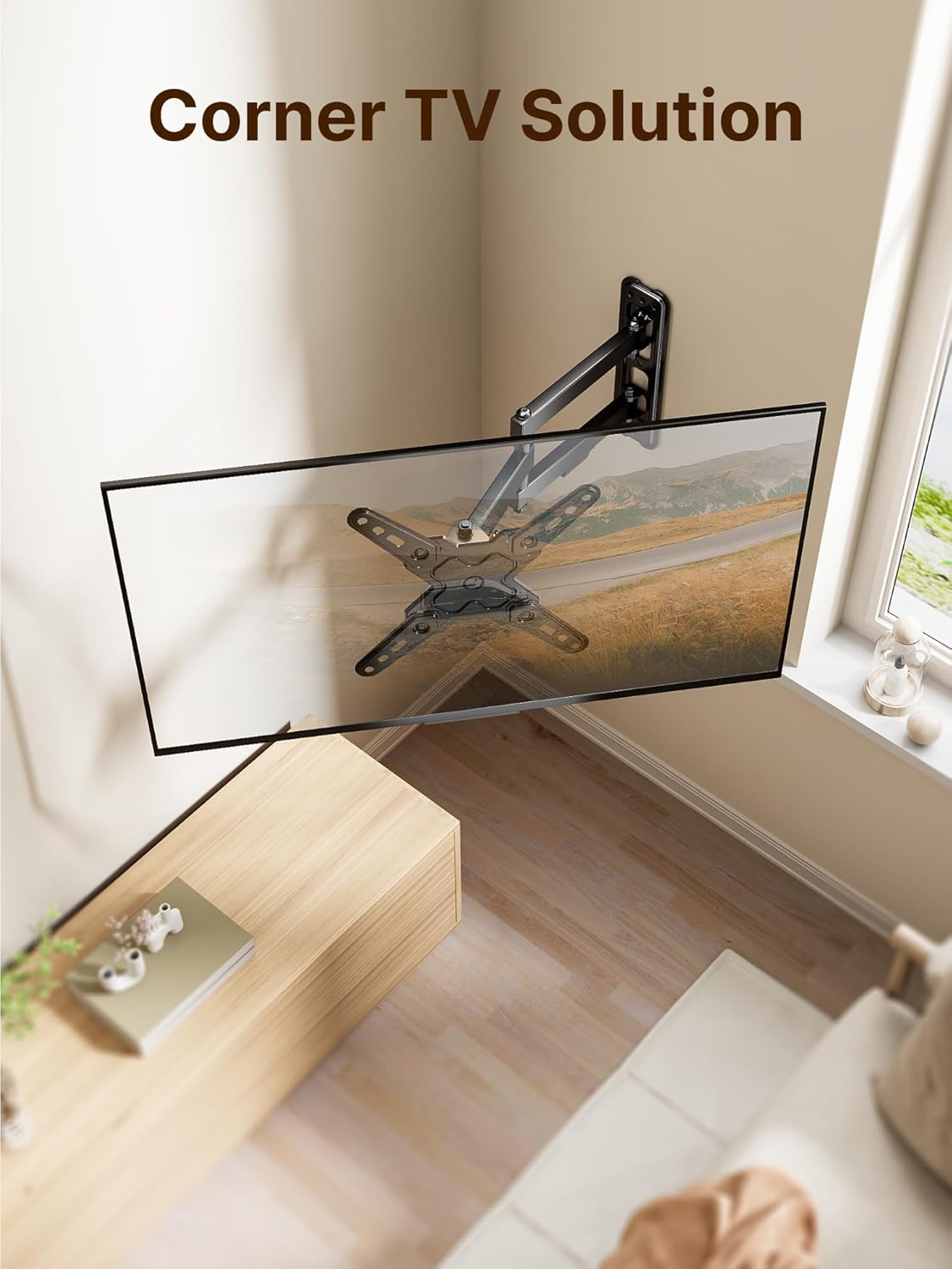 monTEK Full Motion TV Wall Mount Bracket for Most 13-43 Inch TVs, Wall Mount TV Bracket with Articulating Arm, Swivel Tilt Extension TV Mount, Max VESA 200x200mm, up to 44lbs - PuriLite