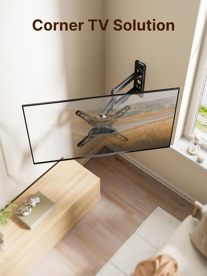 monTEK Full Motion TV Wall Mount Bracket for Most 13-43 Inch TVs, Wall Mount TV Bracket with Articulating Arm, Swivel Tilt Extension TV Mount, Max VESA 200x200mm, up to 44lbs - PuriLite