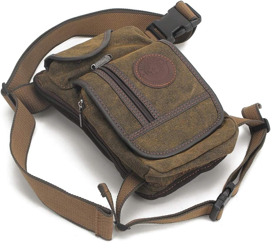 Motorcycle Drop Leg Bag Nylon Waist Pack for Men Women Travel Hiking Tactical Cycling Bike Ride Riding Crossbody Shoulder Fanny Pouch
