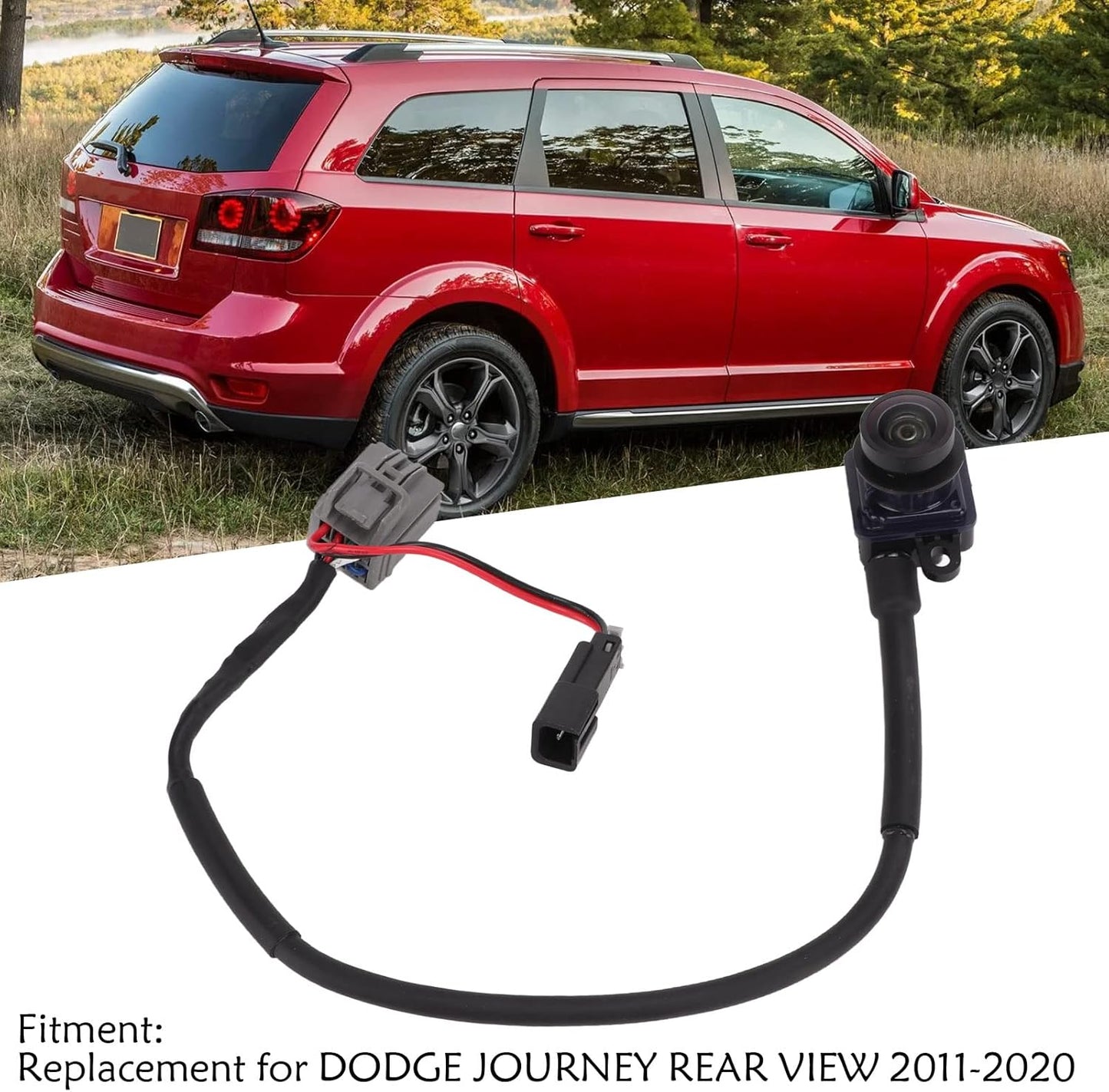 Rear View Reverse Camera Safe Parking Assist Camera 56054158ab Clear Image Ip68 Waterproof Replacement Journey 2011-2020