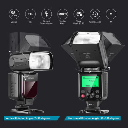 NEEWER NW635II-S TTL Camera Flash Speedlite with Soft Diffuser, Compatible with Sony A9 II A9 A7R V A7R IV A7 IV A7R III A7S III A7 III A7S II A7R II A7S A7 A7C A1 A6600 A6500 A6100 A6000 A99 A350