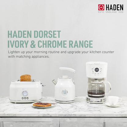 Haden Dorset 75070 Retro Stainless Steel Tea Kettle, 1500W Hot Water Kettle Electric Kettles for Boiling Water, 1.7L Black/Copper Electric Tea Kettles Automatic Shut Off, Boil-Dry Protection Tea Pots