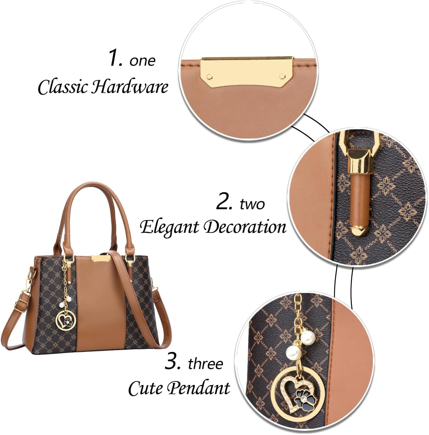 KKXIU Trendy Tote Bag for Women Lightweight Oxford Big Capacity Shoulder Purses and Handbags