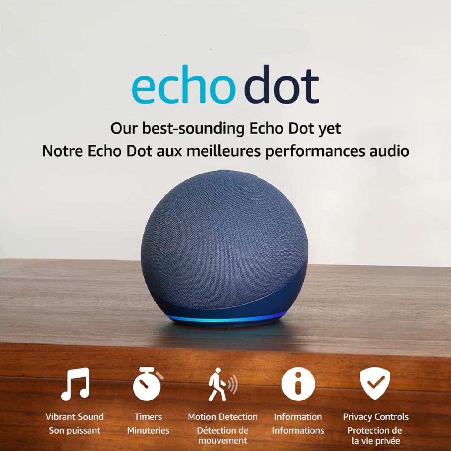 Amazon Echo Dot (newest model), Vibrant sounding Alexa speaker, Great for bedrooms, dining rooms and offices, Charcoal