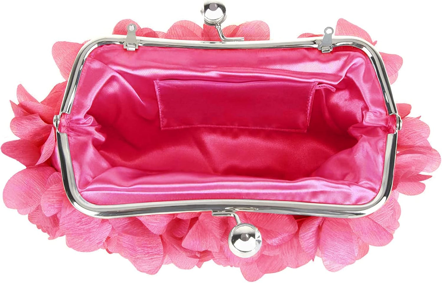 JAMBHALA Clutch Evening Handbags Floral Appliques Small Clutch Purses for Women