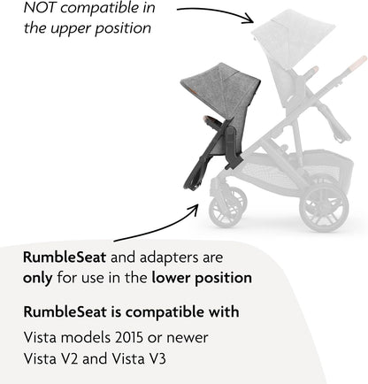 Toddler Stroller Seat | Tandem Double Stroller Seat with 5-Point Harness and Adjustable Canopy
