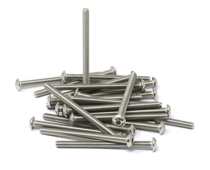 iexcell 50 Pcs M6 x 20mm Thread Pitch 1 mm Stainless Steel 304 Hex Socket Button Head Cap Screws Bolts Kit