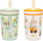 Zak Designs Silly Goose-Harvest Kelso 15oz Leak-Proof Toddler Cups, 2-Pack | BPA Free, Plastic, Sippy Cups, Cup Holder Friendly, Dishwasher Safe, Easy to Clean, For Preschool, Home, Daycare or Travel