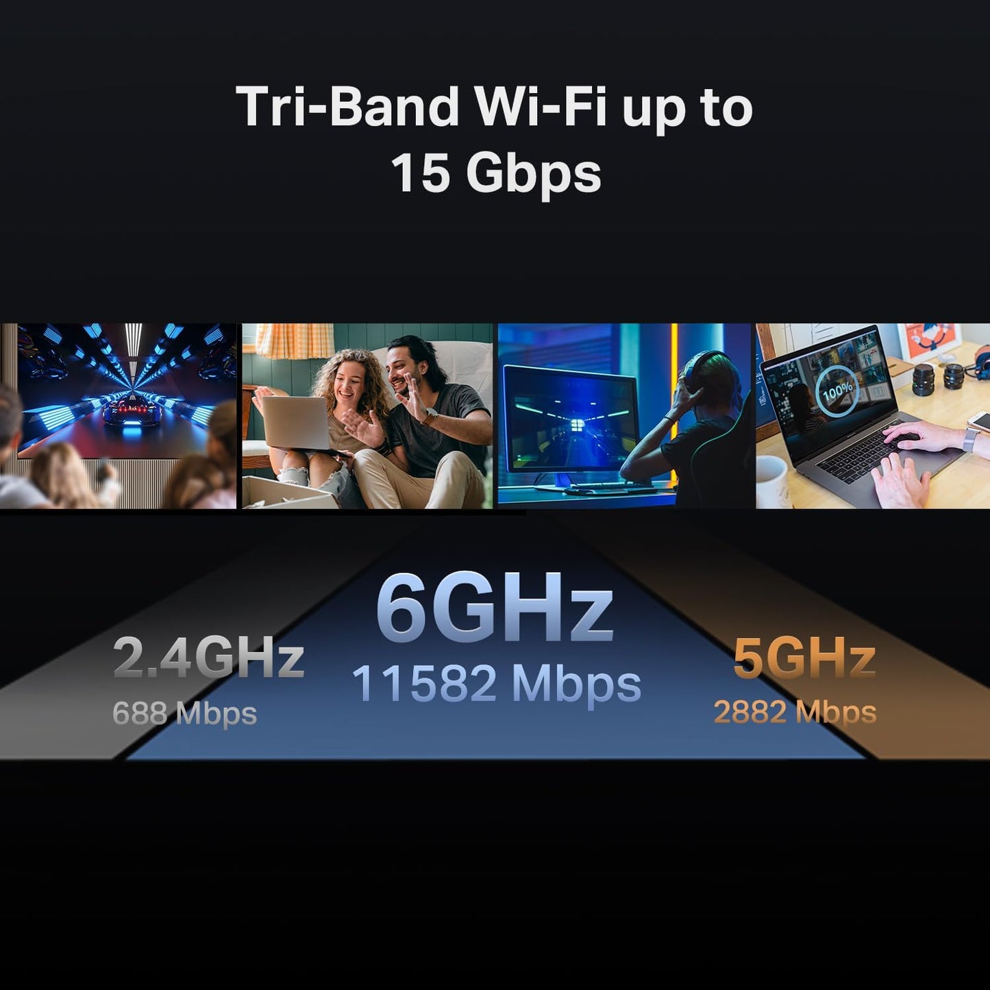 TP-Link Dual-Band BE3600 Wi-Fi 7 Router (Archer BE230) - 4-Stream 3.6 Gbps, 2×2.5G + 3×1G Ports, USB 3.0, 2.0 GHz Quad Core, 6 Antennas, VPN Clients & Server, EasyMesh, HomeShield, MLO, Private IOT