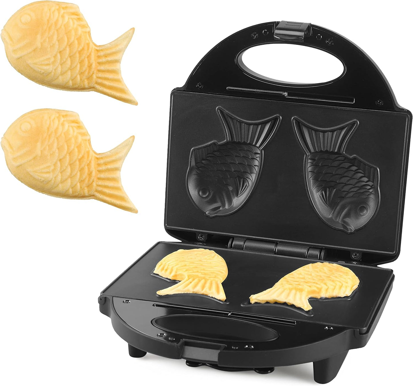 FineMade Mini Waffle Maker Machine, Small Waffle Bites Maker for Kids, Makes 8 x 2” Tiny Waffle Bites, Ideal for Breakfast, Snacks, Desserts and More