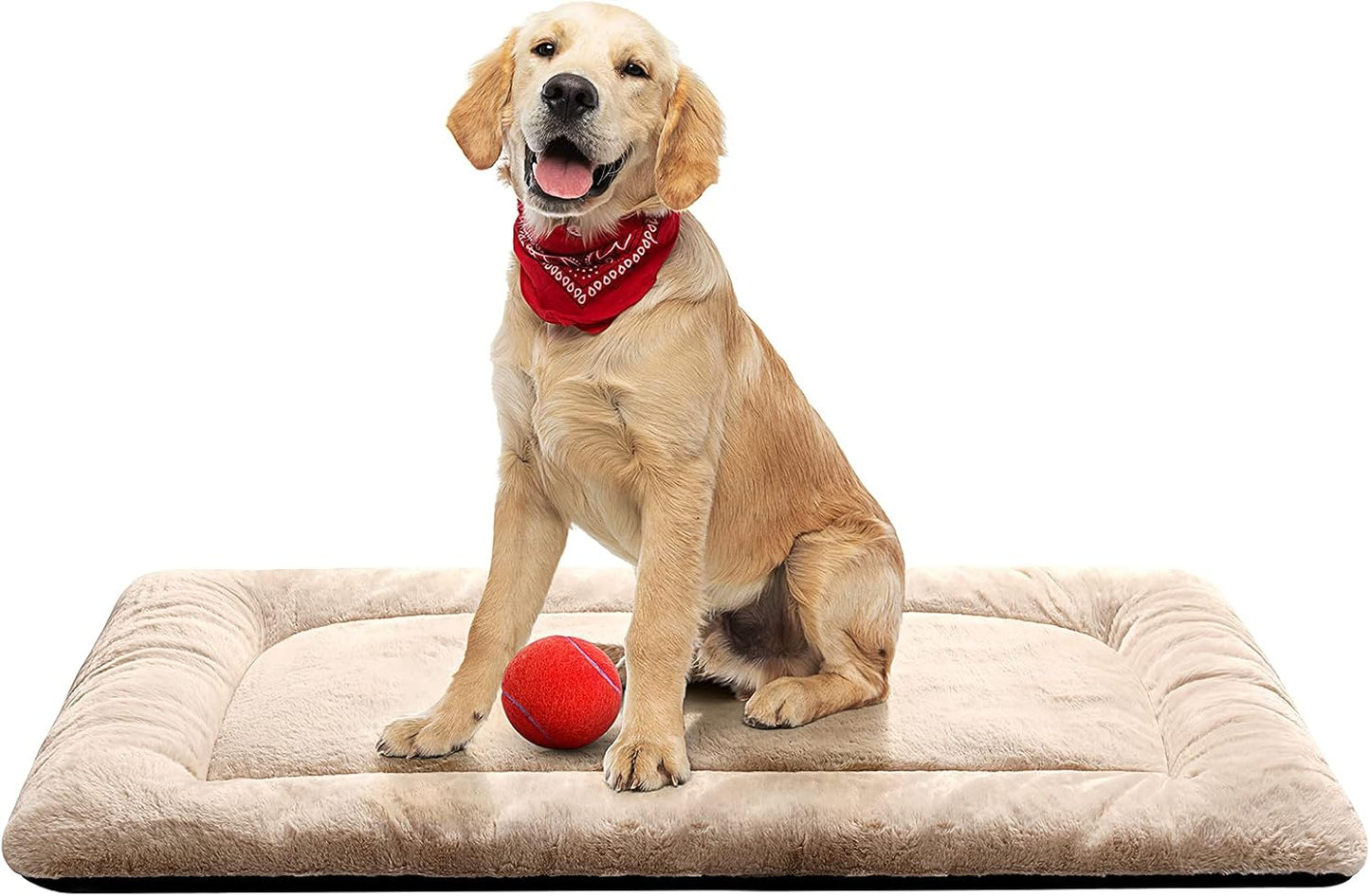 VERZEY Medium/Large Dog Bed Mat Crate Pad, 36" Metal Crates Fit, Ultra-Soft, Machine Washable & Anti-Slip Kennel Mat, Cozy Sleeping Mat for Medium/Large Dogs, Gray, 36L x 23W x 1H Inches