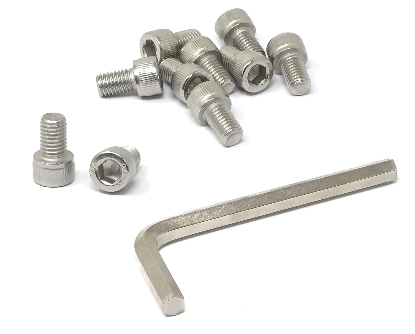 iexcell 25 Pcs M6 x 20mm Thread Pitch 1 mm Stainless Steel 304 Hex Socket Head Cap Screws Bolts Kit