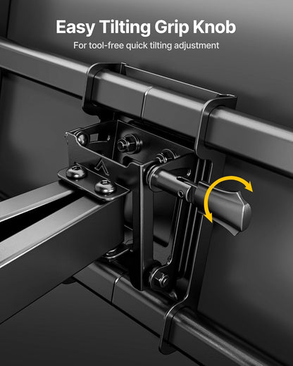 monTEK Full Motion TV Wall Mount for Most 37-90 inch TVs up to 165 lbs, Heavy Duty TV Mount with Dual Articulating Arms, Tool-Free Tilt, Swivel, Extension, Fits 16"/18"/24" Studs, Max VESA 600x400mm