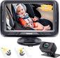Rohent Baby Car Camera HD 1080P - Rear-Facing Infant Monitor with Night Vision Car Camera for Baby 150° Wide-Angle Lens Anti-Glare Screen Easy Install 360° Adjustable Display