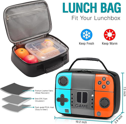 School Backpack for Boys,Gamer Kids Backpack for Elementary Middle School Student Age 6-14,17″ Video Game Bookbag for Laptop