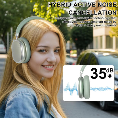 T-fun NC95 Hybrid Active Noise Cancelling Headphones with Knob Control, 65H Playtime Over Ear Headphones Wireless Bluetooth 5.3, App Control, Hi-Res Audio, Comfort Fit, Clear Calls for Travel/Workout