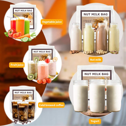 Purilite Select 100% Cotton Nut Milk & Cheesecloth Bags (2 Pack)