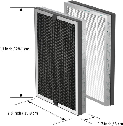 Jafända Air Purifiers for Home Large Room, 3-Stage Filtration System, Jafanda Filter Replacement, True HEPA 300g Activated Carbon, Made for JF260 Air Purifiers Replace Filter - PuriLite