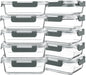 Purilite Select 10-Pack 30 oz Glass Meal Prep Containers with Lids