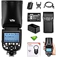 Godox V1 V1-C V1C Round Head Camera Flash for Canon Flash Speedlite Speedlight Light,76Ws 2.4G TTL1/8000 HSS,480 Full Power Shots,1.5s Recycle Time,2600mAh Li-ion Battery,10 Levels LED Modeling Lamp
