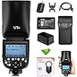 Godox V1 V1-C V1C Round Head Camera Flash for Canon Flash Speedlite Speedlight Light,76Ws 2.4G TTL1/8000 HSS,480 Full Power Shots,1.5s Recycle Time,2600mAh Li-ion Battery,10 Levels LED Modeling Lamp