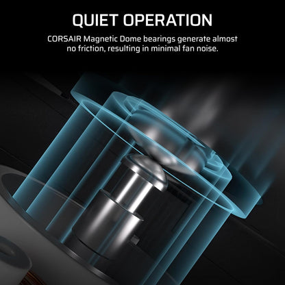 Corsair RS120-R ARGB 120mm PWM ARGB Reverse Fans – Reverse Rotor, +5V ARGB Connections, Eight RGB LEDs, High Static Pressure, Daisy-Chain, Magnetic Dome Bearing, Zero RPM Mode – Triple Pack – Black