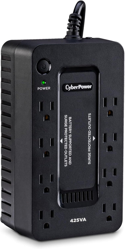 CyberPower ST425 Standby UPS System, 425VA/260W, 8 Outlets, Compact