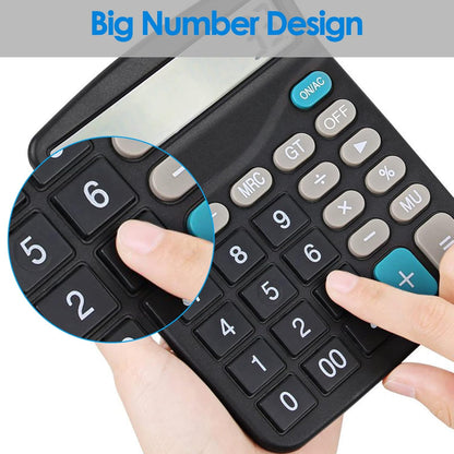 Helect Standard Function Desktop Calculator | Desktop Calculator | Solar Calculator | Office Calculator | Business Calculator | 12-Digit Calculator