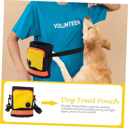 Dog Treat Pouch with Adjustable Waist Strap Lightweight and Durable Pet Training Bag for Treats and