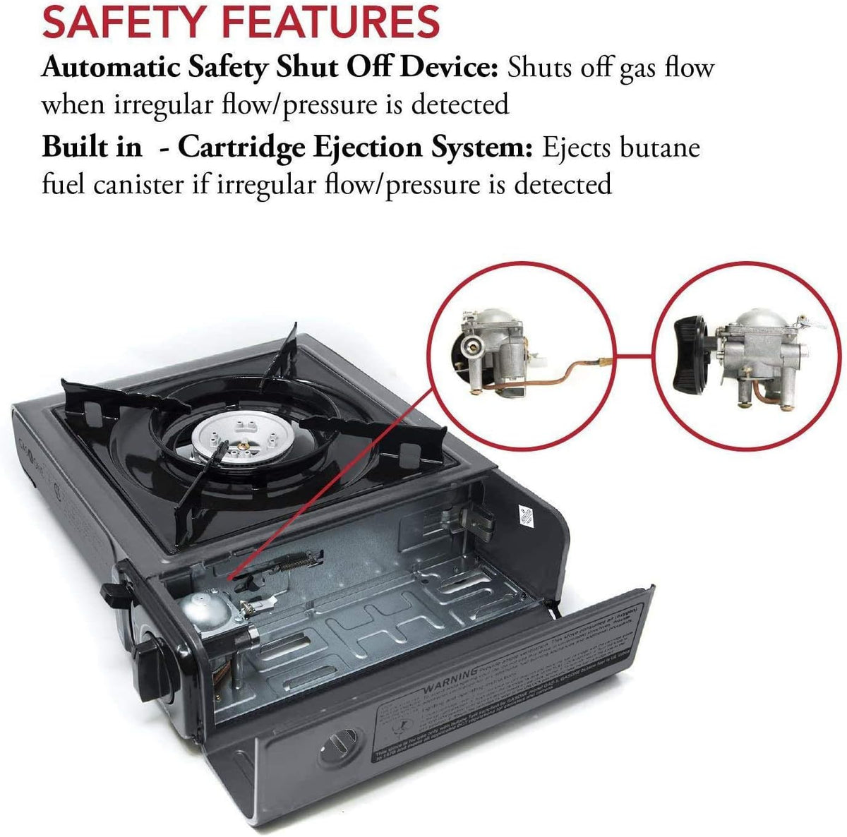 Gas ONE GS-1000G 7,650 BTU Portable Butane Gas Stove