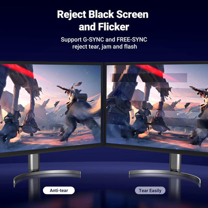 UGREEN VESA Certified DisplayPort 1.4 Cable, DP 8K@60Hz, 4K@144Hz, 1080P@240Hz, Support 32.4Gbps HDR, FreeSync G-Sync, Braided Cord for HDTVs, Gaming Monitors, PC Graphics (6ft)