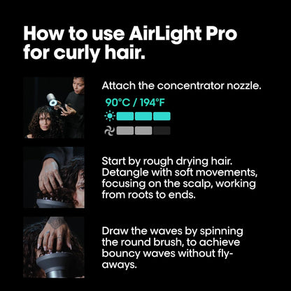 L'Oréal Professionnel AirLight Pro, Professional Hair Dryer Powered by Infrared-Light Technology and Wind, Fast Drying Without Heat Damage, Approved by Hair Pros, For All Hair Types