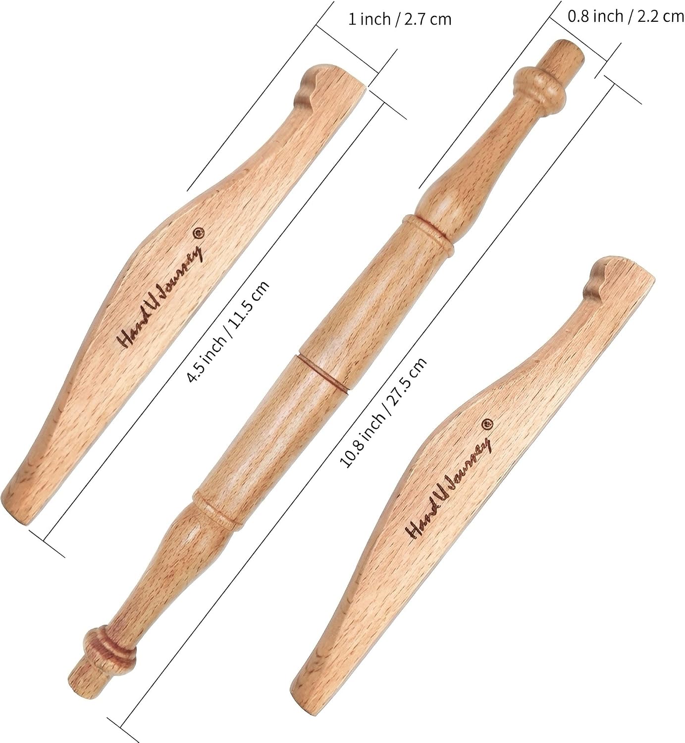 Medium-Sized Beechwood Niddy Noddy, 48 Inches (120cm) Skein Yarn Winder, Handcrafted Yarn Swift for Skein Making & Wool Winding