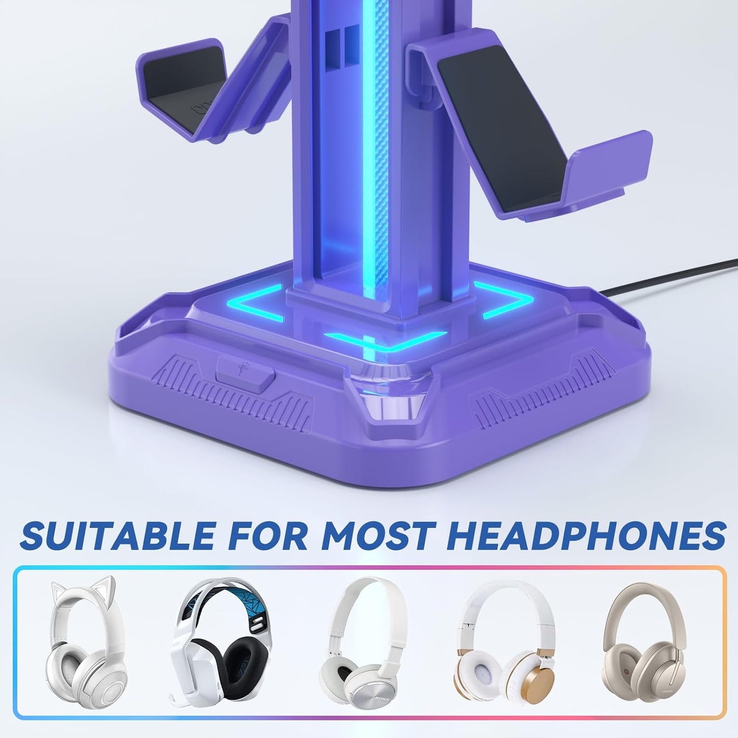 Purilite Select RGB Headphone &amp; Controller Stand