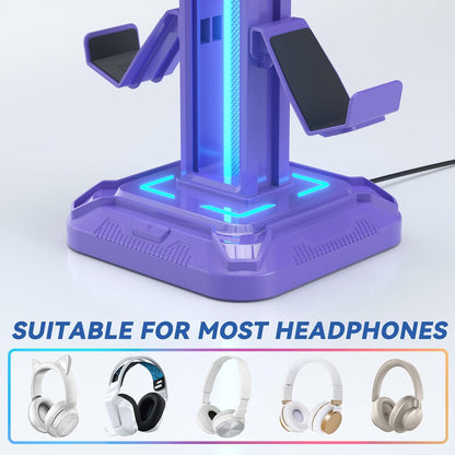 Purilite Select RGB Headphone &amp; Controller Stand