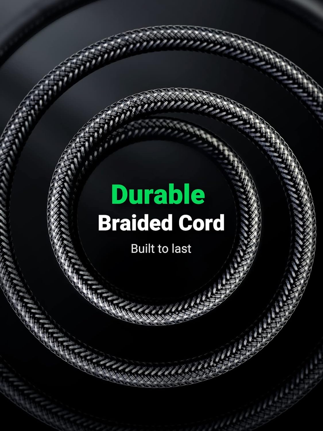 UGREEN 1/8 to 1/4 Inch Cable, 3.5mm TRS to 6.35mm Audio Cable Guitar to Aux Male Cord with Zinc Alloy Housing and Nylon Braid for Amplifier, Mixer, Digital Keyboard, Home Theater, Laptop, 6.6FT