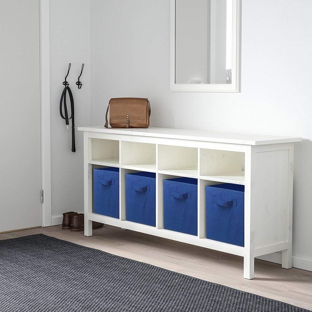 ShellKingdom Storage Bins, Foldable Fabric Storage Cubes And Cloth Organizer Drawer For Closet And Toys, 6 Pack (Lavender+Light Blue+Pink)