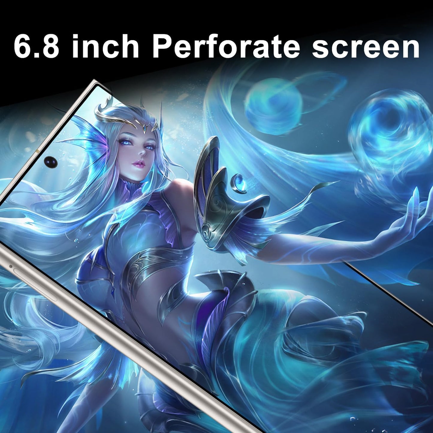 Unlocked Cell Phones Smartphone Unlocked Phones 8+256GB 6.8" HD Screen Dual SIM 108MP+48MP Camera and Built-in Pen (Violet)