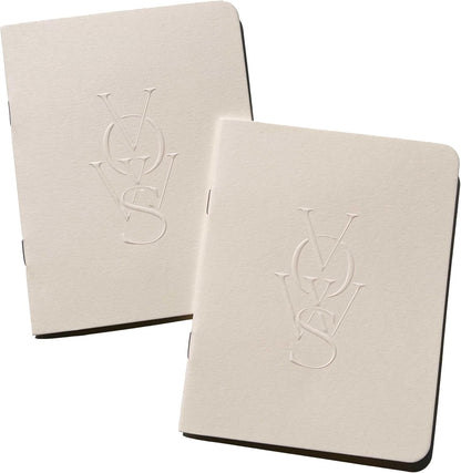 SOLE PAPER CO. Embossed Vow Books, His & Her Unisex, Vow Renwal, Bride & Groom, Wedding Vow Books, Couples Books, Hand Crafted Modern Books (Vellum)