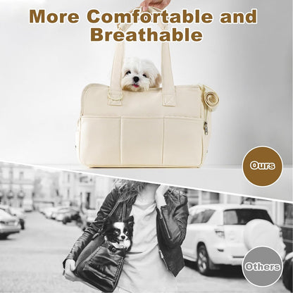 Pet Carrier Backpack, Breathable Cat Carrier Bag, Portable Travel Pet Carrier with Large Pockets, Pet Backpack Bag for Hiking Travel Camping, for Small Dog Cat