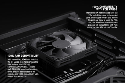 Noctua NH-L9x65 chromax.Black, Premium Low-Profile CPU Cooler (65mm, Black)