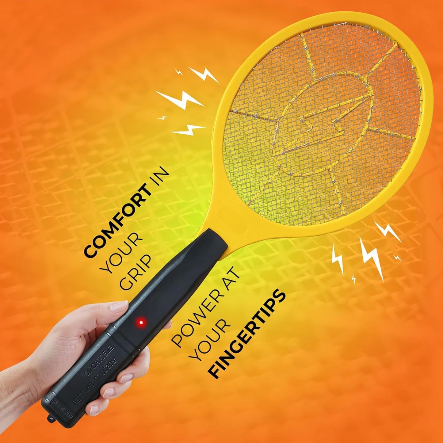 2 Pack Zapper Electric Zapper - Indoor Outdoor Zapping Racket for Control - Safe to Touch with 3-Layer Safety Mesh