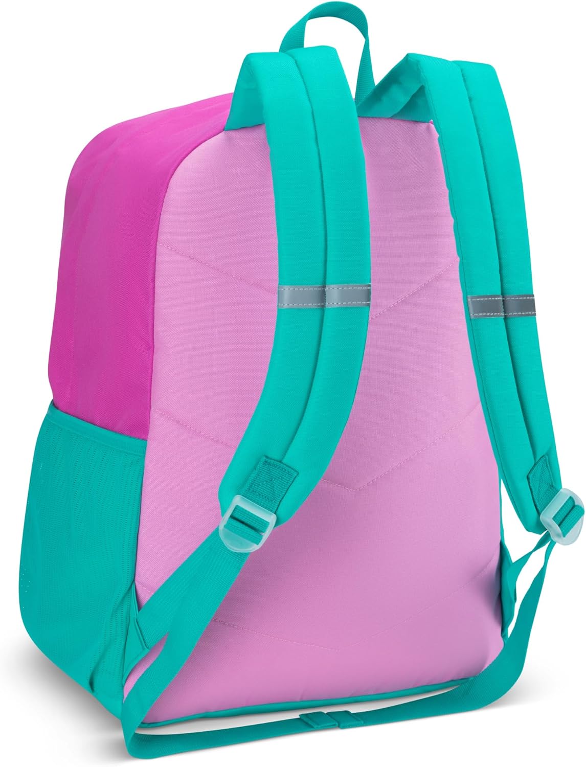 Roots Teen Lightweight Backpack — Made from Recycled Polyester with 15.6" Laptop Compartment, Rain Flap, Bottle Pocket, Reflective Accent, and Back Padding — 34L, Black