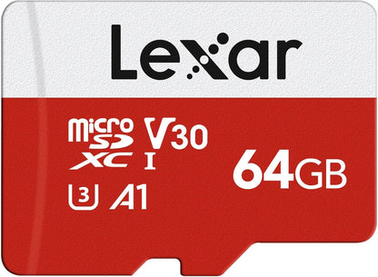 Lexar 128GB Micro SD Card, microSDXC UHS-I Flash Memory Card with Adapter - Up to 100MB/s, A1, U3, Class10, V30, High Speed TF Card