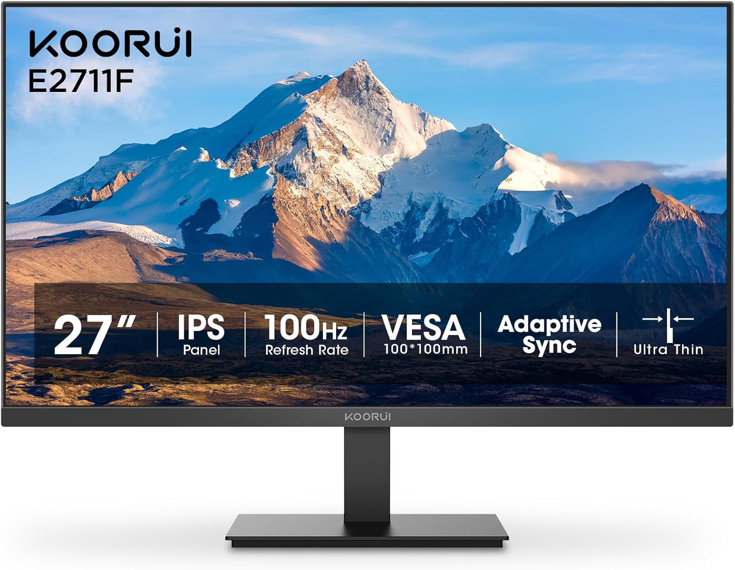 KOORUI 34-inch Ultrawide Curved WQHD 3440×1440 Gaming Monitor, 165Hz 144Hz Curved 1000R- PIP/PBP, 1ms(MPRT) with DisplayHDR 400, DCI-P3 90% Color Gamut, AdaptiveSync, HDMI/DisplayPort, 34E6UC - PuriLite