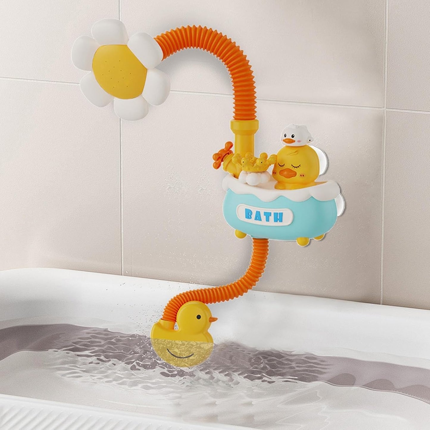 Babies Bath Shower Head Sprayer,Flexible Kids Shower Head Bathtub Shower Head | Sunflower Bath Shower Head Babies Bath Accessories for Boys Girls