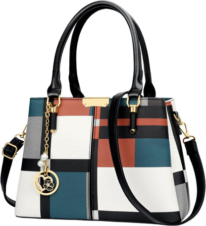KKXIU Trendy Tote Bag for Women Lightweight Oxford Big Capacity Shoulder Purses and Handbags