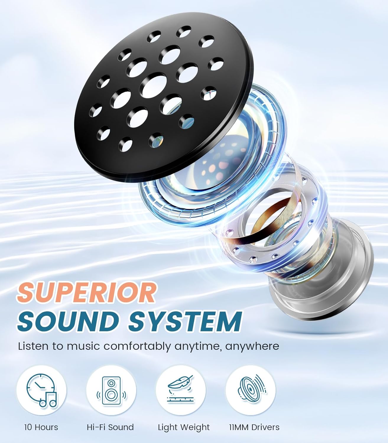 Sleep Headphones Bluetooth Headband, Voerou Wireless Sleeping Headphones Earbuds Sleep Mask with Stereo Speakers-Cool Tech Gadget for Men Women,Perfects for Sleep Workout Running Yoga Travel Insomnia